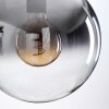 Gastor hanging light, globe light clear, Smoke-coloured, 3-light sources