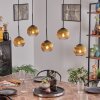 Koyoto globe light, pendant light black, 5-light sources