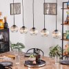 Koyoto globe light, pendant light black, 5-light sources