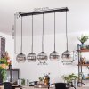 Koyoto globe light, pendant light black, 5-light sources