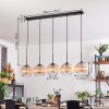 Koyoto globe light, pendant light black, 5-light sources