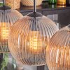 Koyoto globe light, pendant light black, 5-light sources