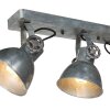Steinhauer lights Gearmetal ceiling light, ceiling spotlight, 3-light sources