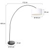 Steinhauer lights Solva floor lamp white, 1-light source