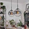 Gastor hanging light, globe light black, 2-light sources