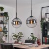 Gastor hanging light, globe light black, 2-light sources