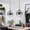 Gastor hanging light, globe light black, 2-light sources