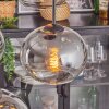 Apedo hanging light, globe light, pendant light clear, Smoke-coloured, 4-light sources