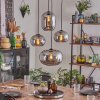 Apedo hanging light, globe light, pendant light Smoke-coloured, 4-light sources