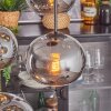 Apedo hanging light, globe light, pendant light Smoke-coloured, 4-light sources