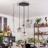 Koyoto hanging light, globe light, pendant light Amber, clear, Smoke-coloured, 4-light sources