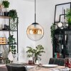 Gastor hanging light, globe light, pendant light Amber, clear, 1-light source