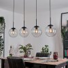 Gastor hanging light, globe light, pendant light clear, 4-light sources