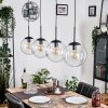 Gastor hanging light, globe light, pendant light clear, 4-light sources
