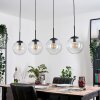Gastor hanging light, globe light, pendant light clear, 4-light sources
