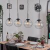 Gastor hanging light, globe light, pendant light clear, 4-light sources