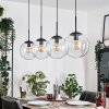 Gastor hanging light, globe light, pendant light clear, 4-light sources