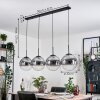 Gastor hanging light, globe light, pendant light clear, Smoke-coloured, 4-light sources