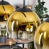 Gastor hanging light, globe light, pendant light gold, clear, 4-light sources