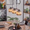 Koyoto hanging light, globe light, pendant light Amber, 3-light sources