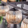Koyoto hanging light, globe light, pendant light Amber, 3-light sources