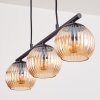 Koyoto hanging light, globe light, pendant light Amber, 3-light sources