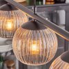 Koyoto hanging light, globe light, pendant light Amber, clear, 4-light sources