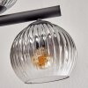 Koyoto ceiling light, globe light Amber, clear, Smoke-coloured, 10-light sources