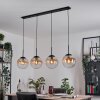 Gastor hanging light, globe light, pendant light Amber, clear, 4-light sources