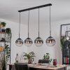 Gastor hanging light, globe light, pendant light clear, Smoke-coloured, 4-light sources