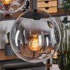 Gastor hanging light, globe light, pendant light Amber, clear, Smoke-coloured, 5-light sources