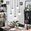 Gastor hanging light, globe light, pendant light white, 5-light sources