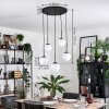 Gastor hanging light, globe light, pendant light white, 5-light sources