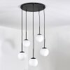 Gastor hanging light, globe light, pendant light white, 5-light sources