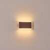 Gamas outdoor wall light, wall light brown, rust-coloured, 1-light source