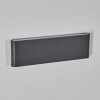 Gamas outdoor wall light, bathroom light, wall light, wall spotlight anthracite, 1-light source