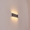 Gamas outdoor wall light, bathroom light, wall light, wall spotlight anthracite, 1-light source