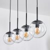 Gastor hanging light, globe light, pendant light clear, 4-light sources