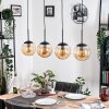 Gastor hanging light, globe light, pendant light Amber, 4-light sources