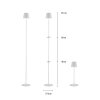 Leuchten Direkt lights EURIA floor lamp LED white, 1-light source