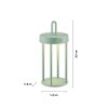 Leuchten Direkt lights ANSELM table lamp LED green, 1-light source