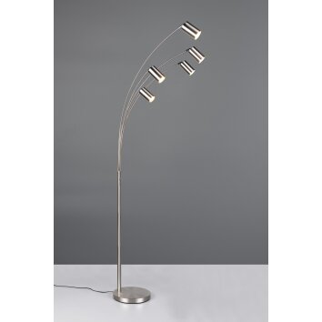 Trio lights Marley floor lamp, Arch lamps matt nickel, 5-light sources