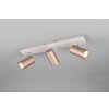 Trio lights Marley ceiling spotlight brown, 3-light sources