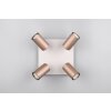 Trio lights Marley ceiling spotlight brown, 4-light sources