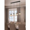 Trio lights Tarifa pendant light black, 4-light sources