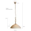 Steinhauer CAPRI hanging light bronze, 1-light source
