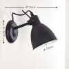 TIMOLA Wall Light black, 27-light sources