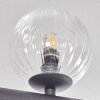 Chehalis ceiling light, globe light clear, 8-light sources