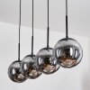 Gastor hanging light, globe light, pendant light Smoke-coloured, 4-light sources