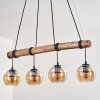 Koyoto hanging light, globe light, pendant light Ecru, black, 4-light sources